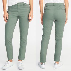 Old Navy Mid-Rise Pixie Chino Pant Dried Herb 26
